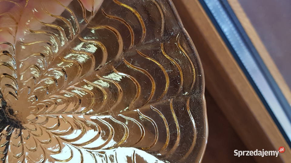 Talerzyki Fala Ząbkowice kolorowe szkło PRL Antyki, Sztuka, Kolekcje Dąbrowa Górnicza