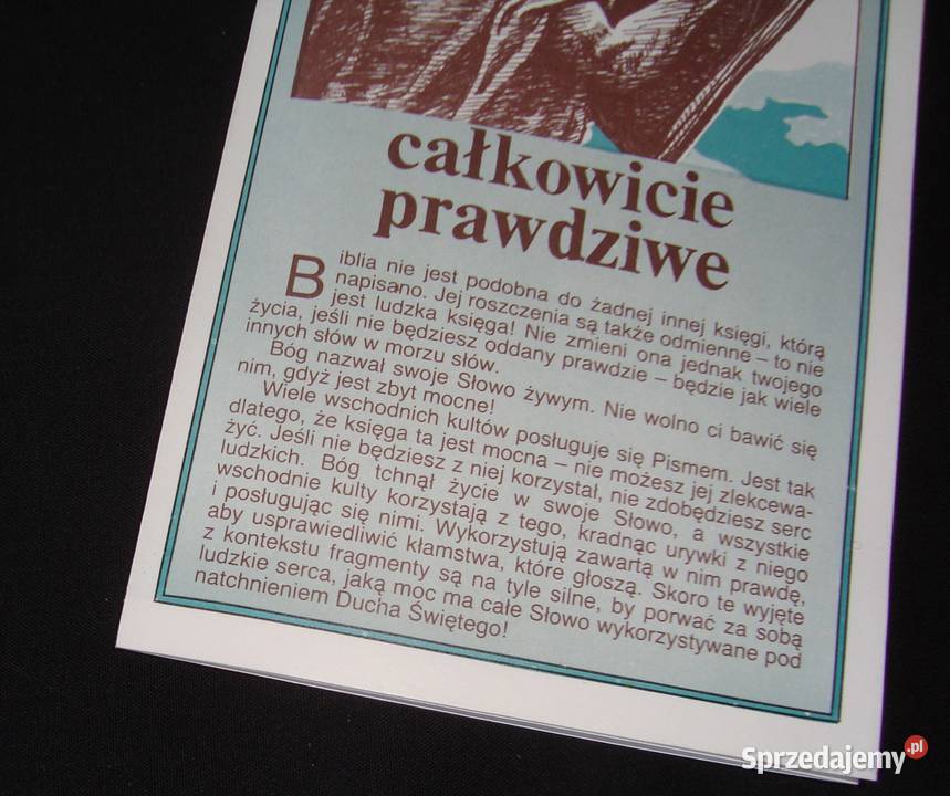 Pismo Święte Całkowicie Prawdziwe z fotoopisem