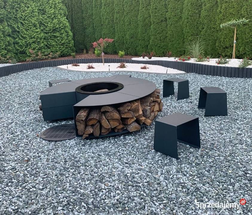Palenisko ogrodowe stalowe czarne 150 wielkopolskie Poznań