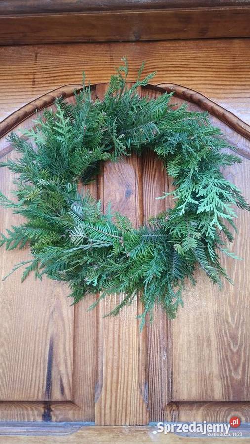 Wianek żywy podkład jodła thuja jałowiec 30 Koszyce