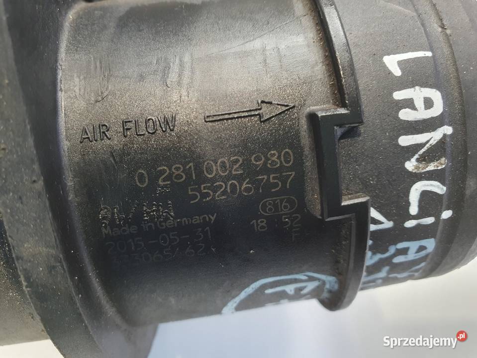 PRZEPŁYWOMIERZ Lancia Ypsilon II 13 JTD lubelskie Rudka