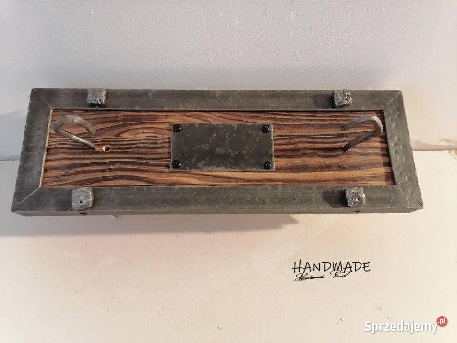 Drewniana lampa żyrandol RETROLoft 120lat stara