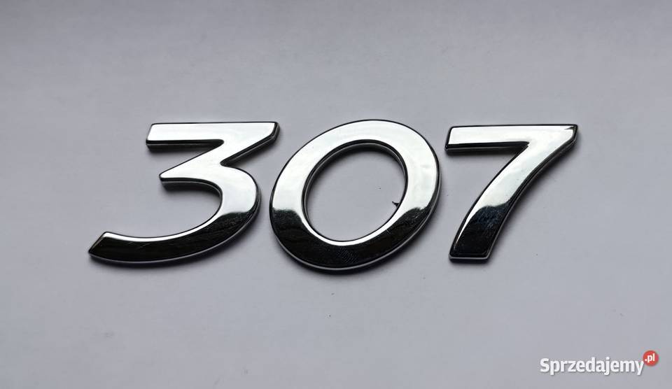 napis emblemat Peugeot 307 osobowe Lipno