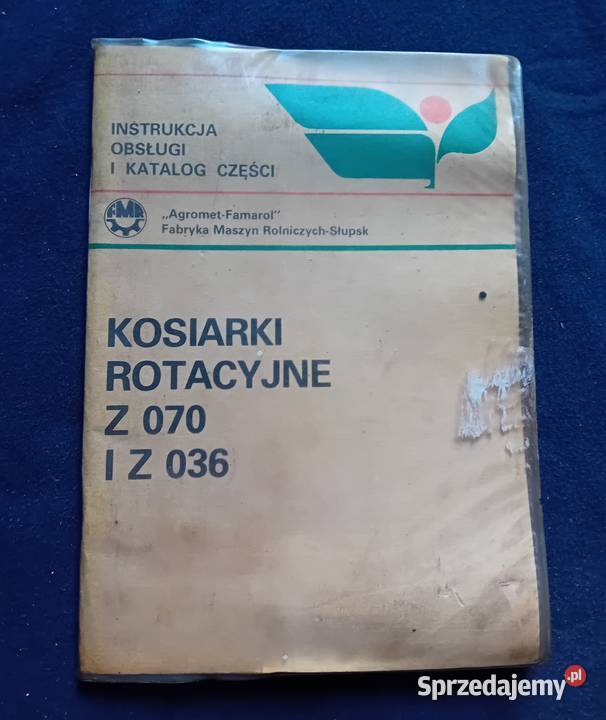Kosiarki rotacyjne Z 070 i Z 036 Instr obsługi i Antykwariat Antykwariat