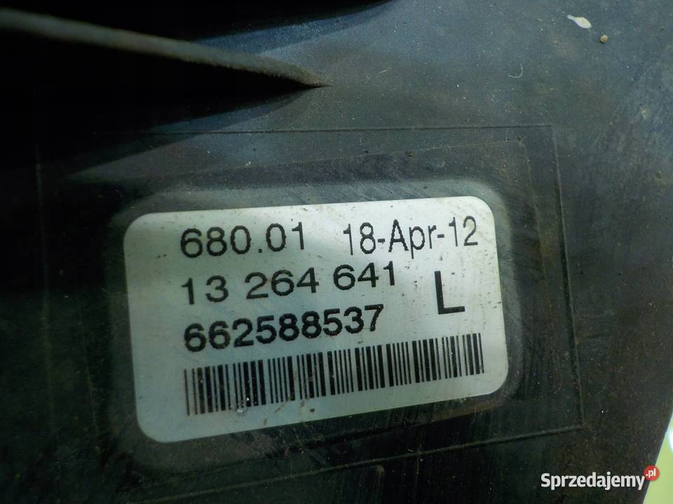 OPEL ASTRA J IV 13 CDTI 12r HB 5D halogen lewy Suków