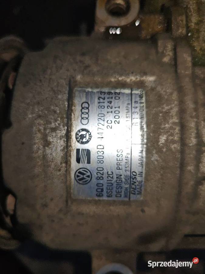 Sprężarka klimatyzacji Skoda Fabia VW Polo Rok produkcji 2001 Golina