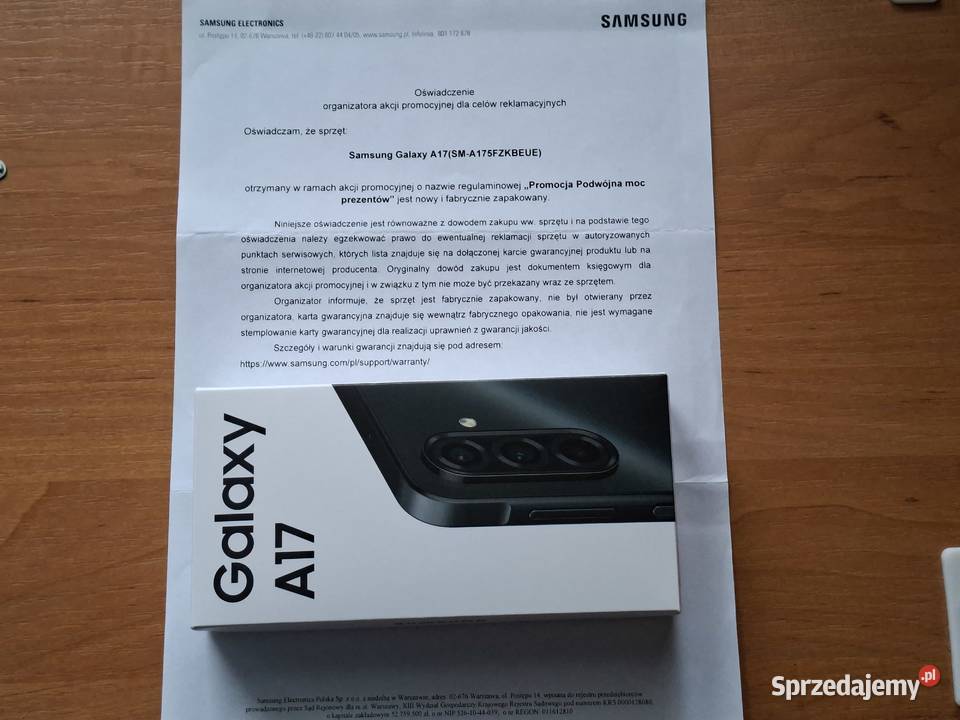 Samsung Galaxy A17 4128GBDS Czarny Stargard