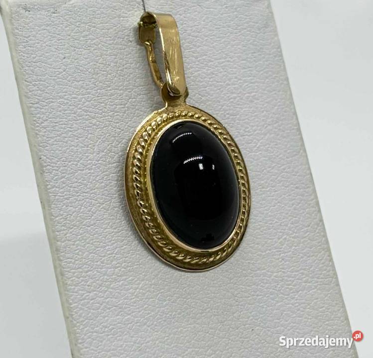 Złota Zawieszka z Onyksem pr 583 281g złoto Wisiorki Elbląg