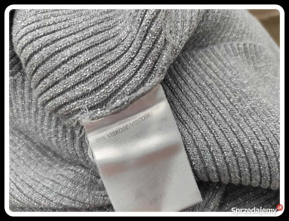 sweter golf srebrny kolor APART rozmiar 40 L Płock