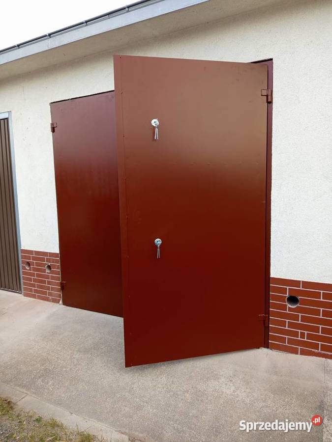 Drzwi do piwnicy stalowe solidne Drzwi zewnętrzne