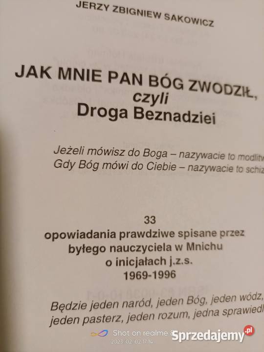 mnie pan bóg zwodził Sakowicz pierwsze wydanie Proza i poezja sprzedam