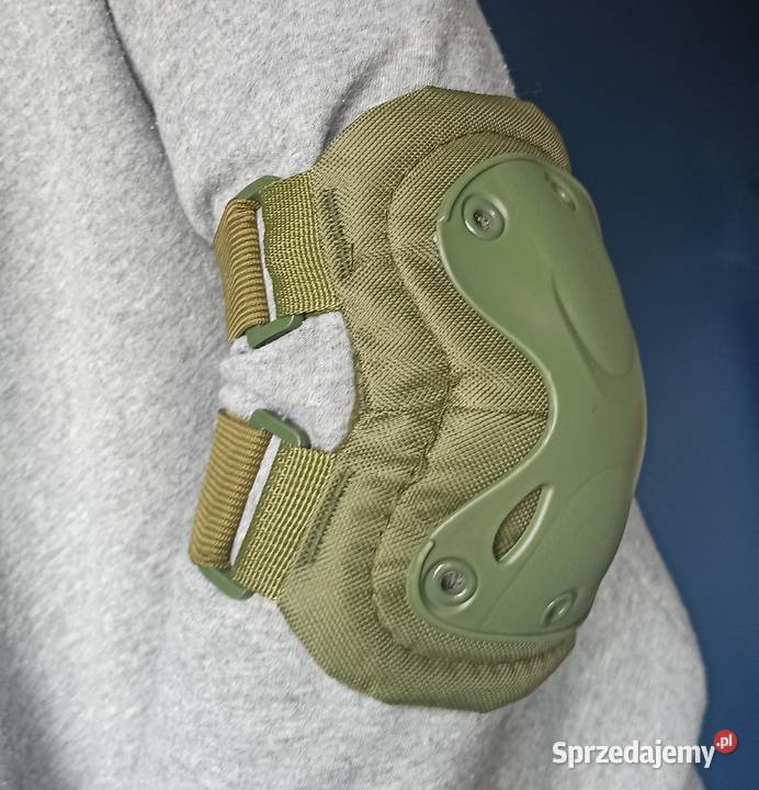 Ochraniacze taktyczne wojskowe zielone Sport i Wypoczynek sprzedam