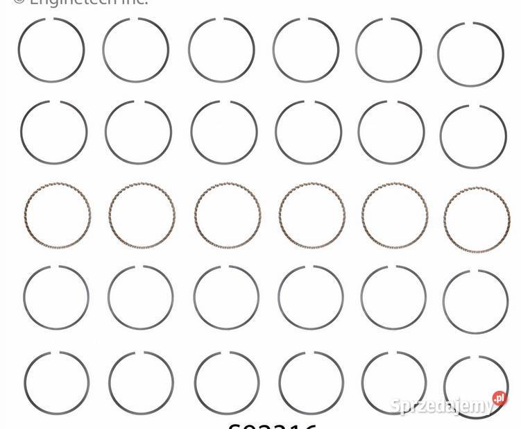 KOMPLET PIERŚCIENI TŁOKOWYCH CHEVROLET osobowe Kawnice