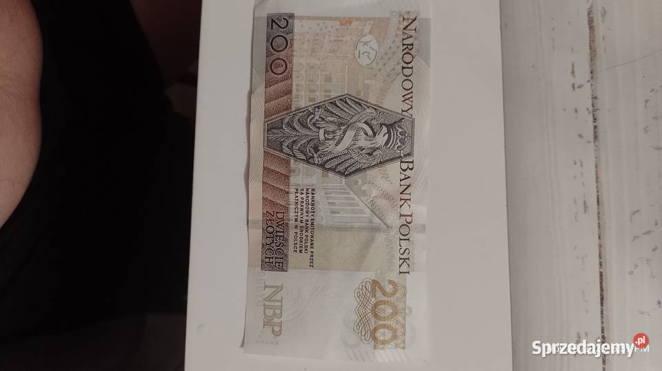 Banknot 200 seria DY 2021 0000316 promocja Jastrzębie-Zdrój