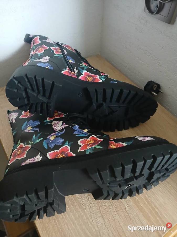 Kozaki botki w kwiaty Chrzanów