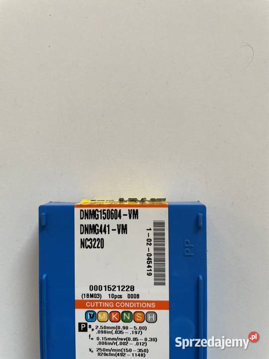 Płytki KORLOY DNMG150604VM NC3220 Sklep Czarnożyły