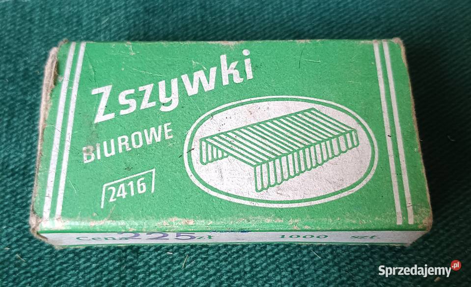 Retro zszywki biurowe 2416 opakowanie PRL Zbylitowska Góra