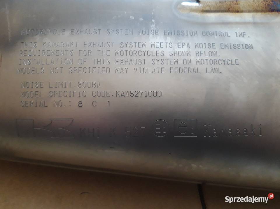 Kawasaki ZX Ninja tłumik nowy Tłumiki kujawsko-pomorskie Nakło nad Notecią