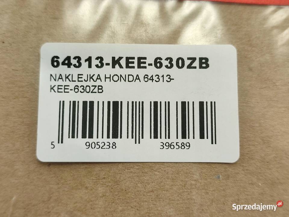 NAKLEJKA PASEK LEWY NA CZACHĘ HONDA BALI 100 EX sprzedam
