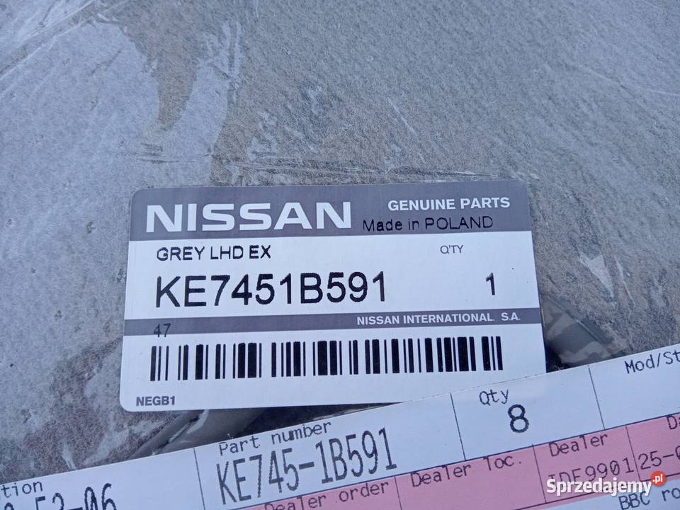 DYWANIKI WELUROWE SZARE INFINITI QX50 EX37 EX50 Nowy Tomyśl