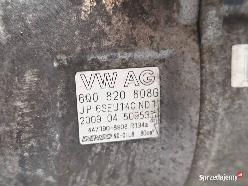 SPRĘŻARKA KLIMATYZACJI 6Q0820808G 14 TDI Seat