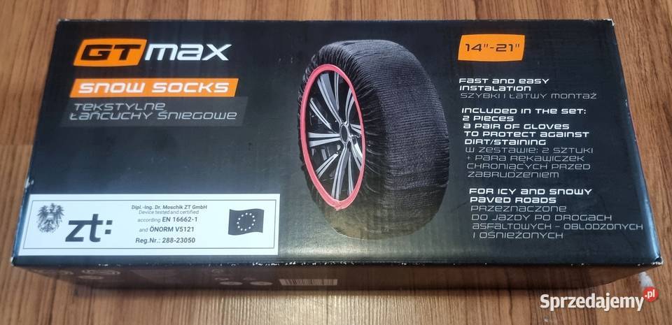 Tekstylne łańcuchy śniegowe XL GTMAX śląskie Jastrzębie-Zdrój