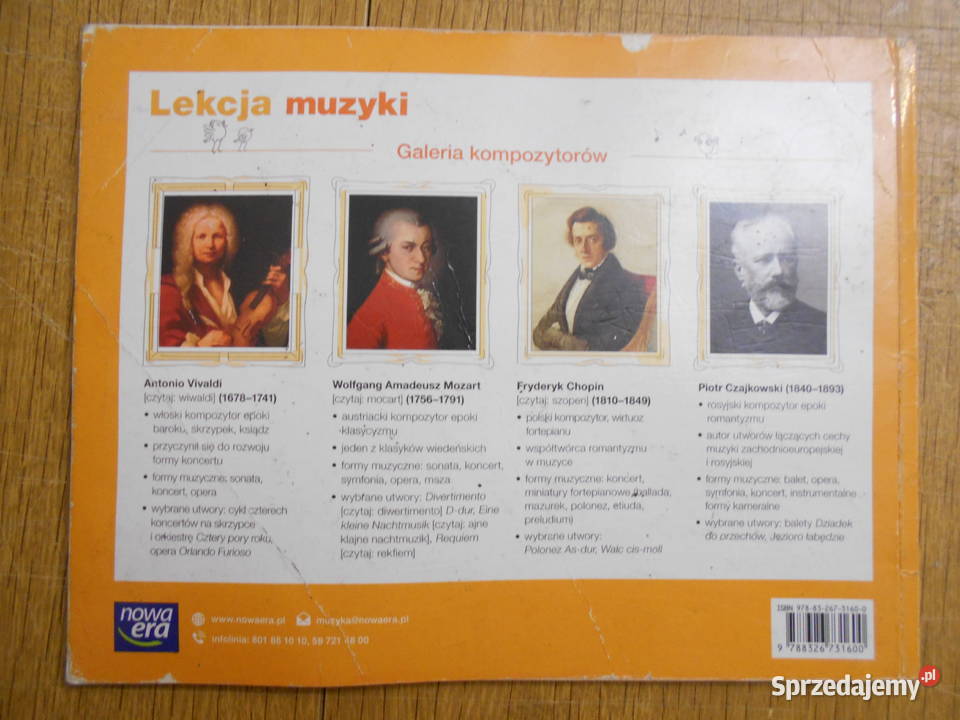Lekcja Muzyki Klasa 4 Rozkład Materiału Lekcja muzyki - muzyka - klasa 4 - Nowa Era Parczew - Sprzedajemy.pl