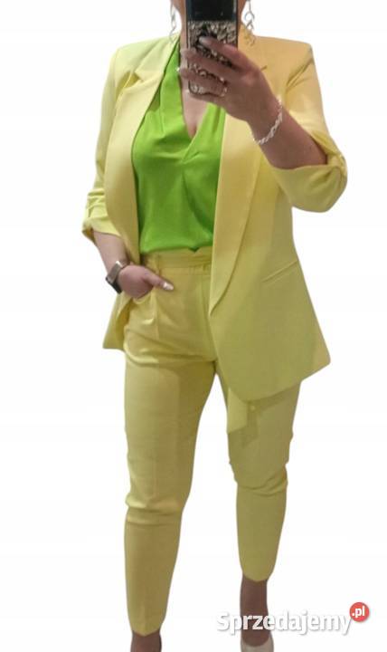 Ekskluzywny garnitur damski ADIKA TANGO żółty żółty/złoty Wieluń