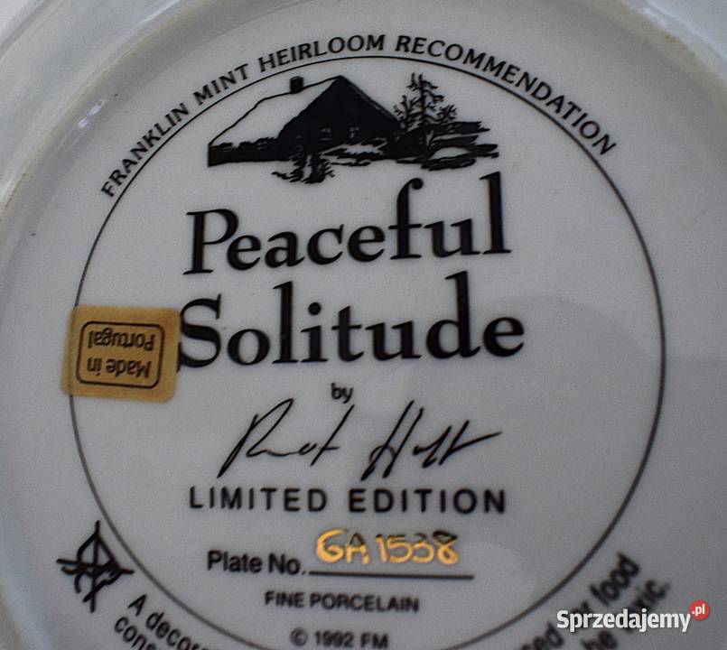 Spokojna samotność talerz kolekcjonerski kujawsko-pomorskie