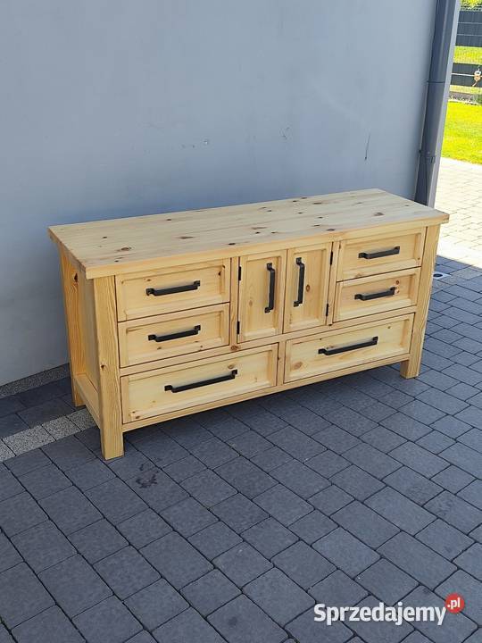 Komoda drewniana 150x48x75 Naturalne drewno Zduńska Wola