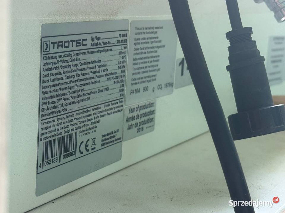 Klimatyzator mobilny TROTEC PT 6500s Instalacje Jelna