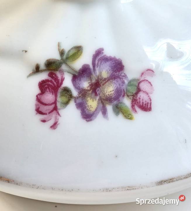 Porcelanowa przykrywka do cukiernicy czajniczka