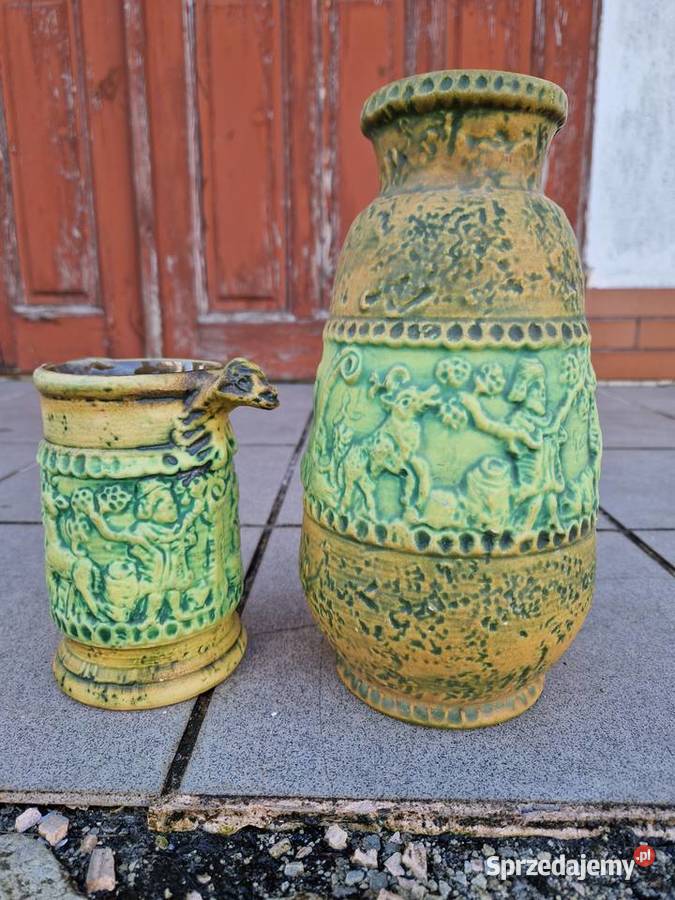 Stare antyczny komplet dzbanek flakon Szczecinek