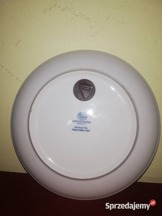 talerz Hutschenreuther zima Porcelana i szkło łódzkie Chorzew