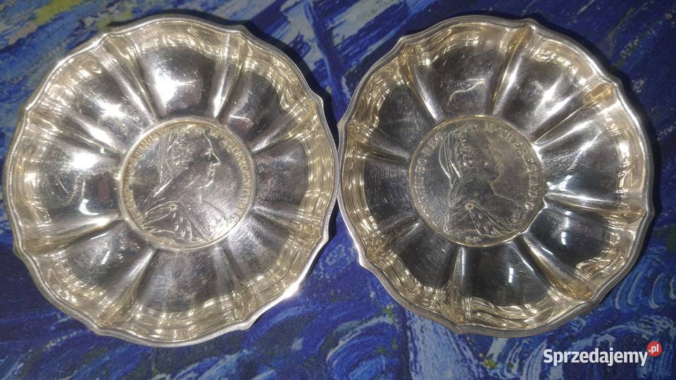 Miseczki z talarami Marii Teresy 1780 Numizmatyka Warszawa