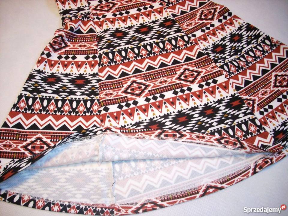 HM sukienka aztecki wzór jersey NOWA 32 Spódnice i sukienki