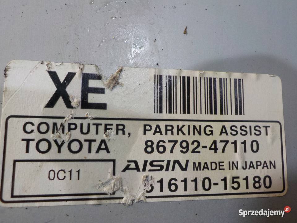 TOYOTA PRIUS III 18 VVTI 10r 5D sterownik modul Czujniki Suków