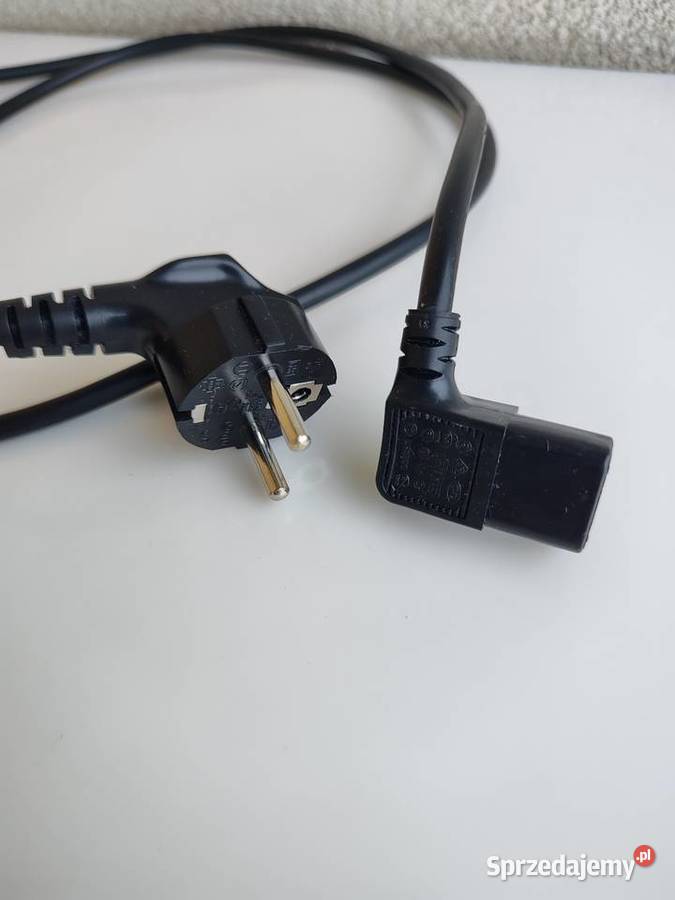 Kabel zasilający wtyczka kątowa do odbiornika TV Olecko