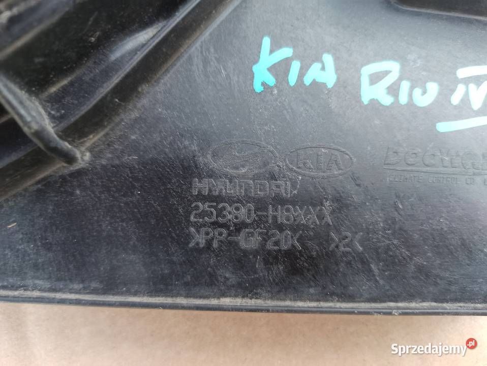 KIA RIO IV WENTYLATOR CHŁODNICY OBUDOWA Części samochodowe lubuskie Bieleń