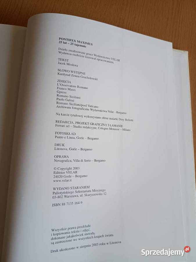 Pontifex Maximus Album Jan Paweł II Dąbrowa Górnicza