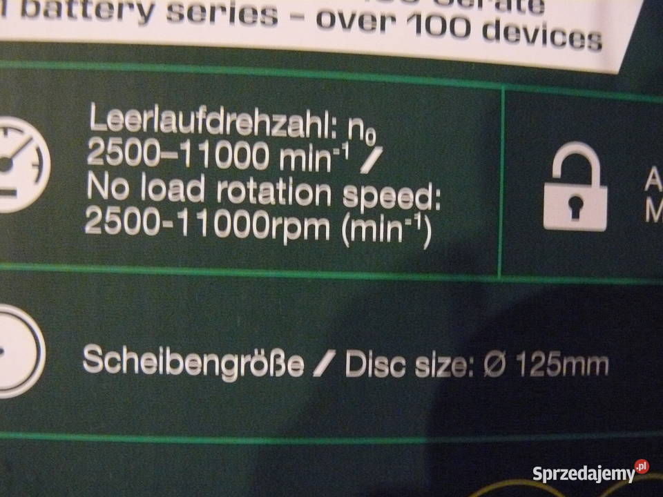 Szlifierka kątowa 125 mm nowa z gwarancją