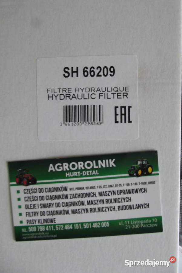 Filtr hydrauliczny SH 66209 John Deere Parczew sprzedam
