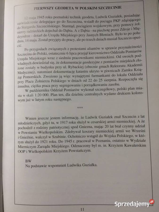 3718 Opowieści I Wspominki O Geodetach I Szczecin