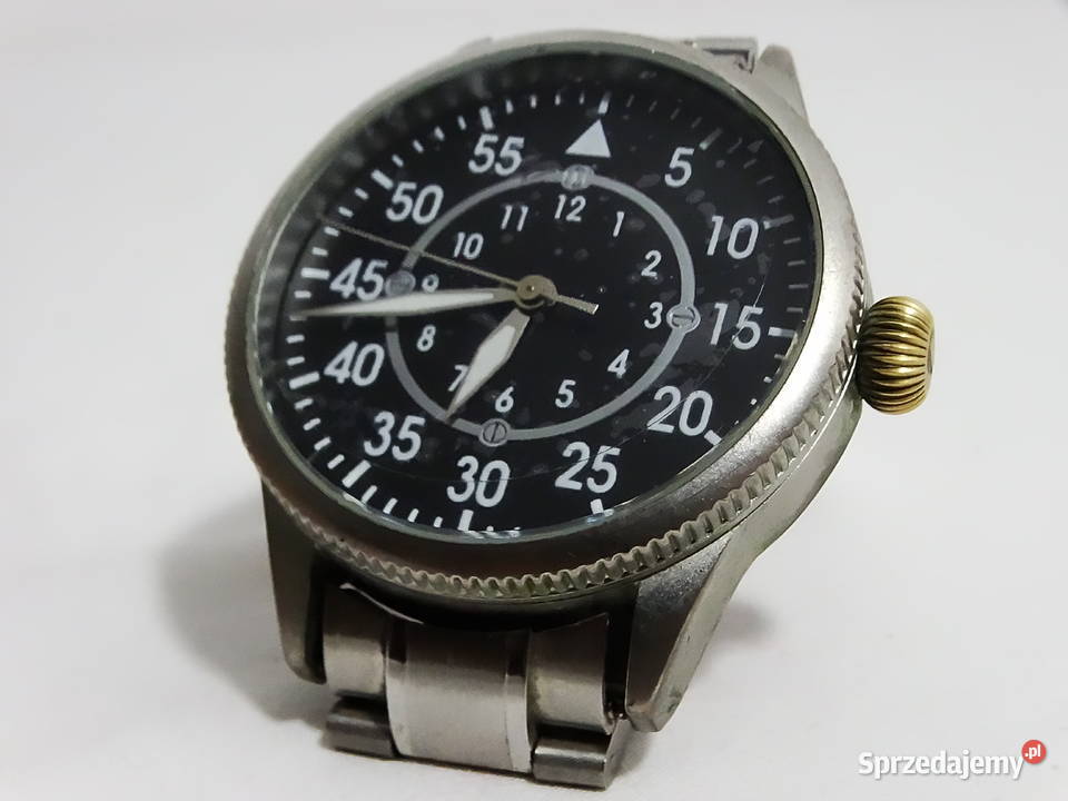 Replika męskiego mechanicznego zegarka pilota z Męskie Biłgoraj