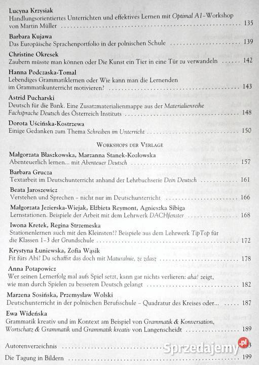 Deutsch lernen und lehren mit Lehrwerken UMCS Rok wydania 2008 lubelskie Chełm