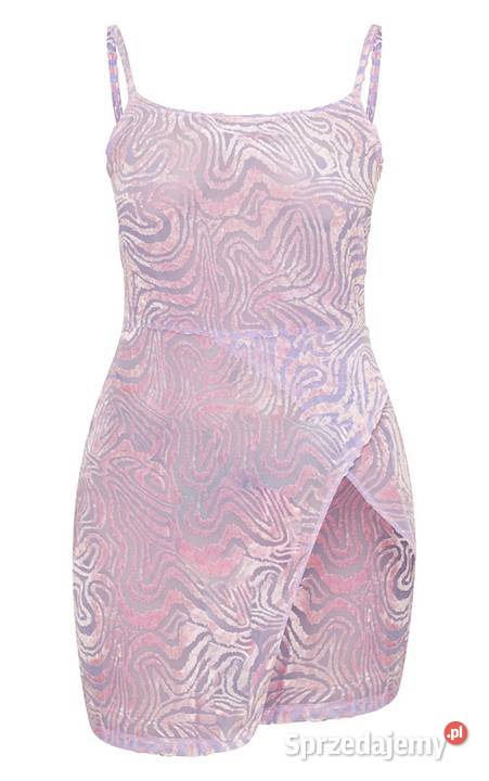 Prettylittlething sukienka mini halka koszula Kalisz