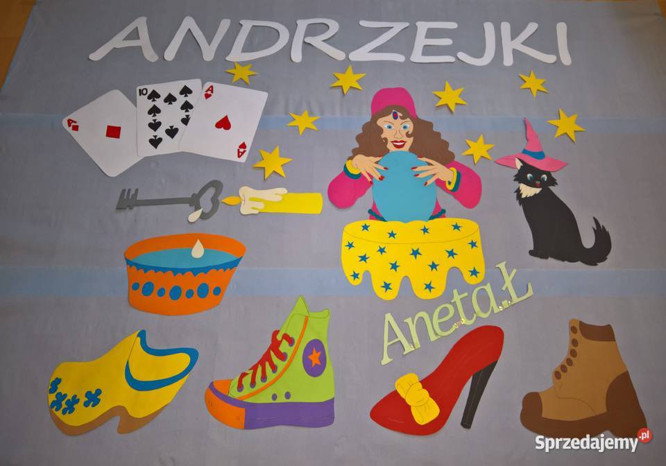 Dekoracje na Andrzejki z brystolu Ryki