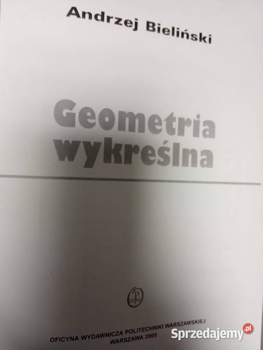 Geometria wykreślna antykwariat księgarnia mazowieckie