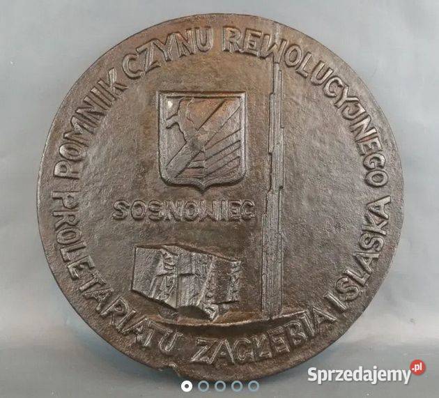 Wielka stara matryca ryngraf emblemat Sosnowiec