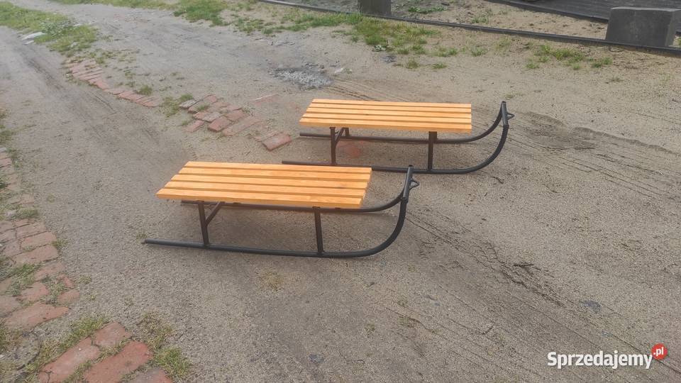 Sanki metalowe mocne Nowe spawane sznurek warmińsko-mazurskie Morąg